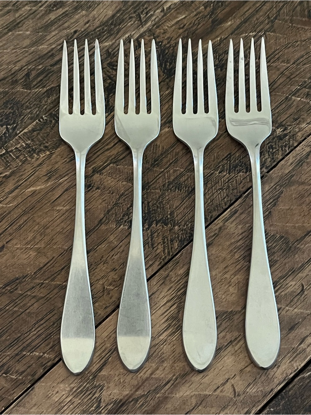 GORHAM Georgetown-Old Stainless Salad Forks (4)
